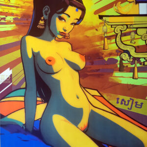 ASIAN HEAT WAVE 1 by Yorokobi artist limited XL real pigment ink giclée 60 x 80 cm hand signed