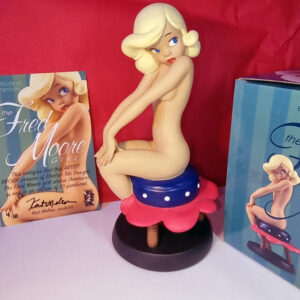 FRED MOORE GIRL PIN UP america figurine rare importée USA epruve d'artiste edition Electric Tiki Design 2017 100 exemplaires neuve dans sa boite d'origine detail