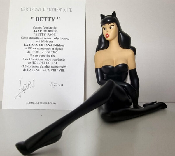 BETTIE PAGE / CASA LILIANA / SAINT EMETT /  RARE edition limitée 300 EX  en résine année 2000